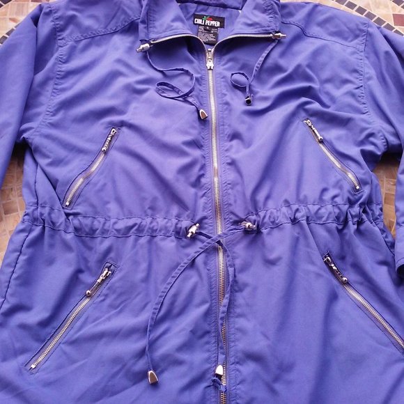 Vintage 90s-Y2K Chili Pepper Utility Cargo Jacket - Picture 5 of 9